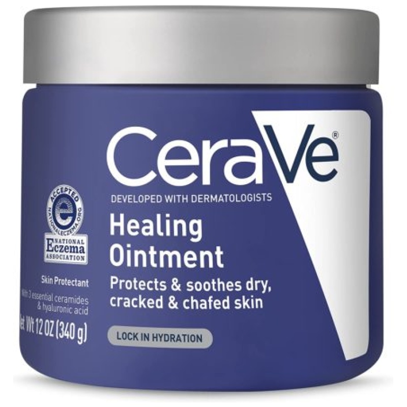 CeraVe Healing Ointment Moisturizing Petrolatum Skin Protectant with Hyaluronic Acid and Ceramides
