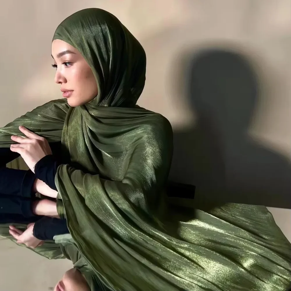 Women Hijab Chiffon Khimar Head Wrap Eid Islamic Hijabs Muslim Ramadan Scarves Prayer Ethnic Scarf Kerchief Breathable Shawl